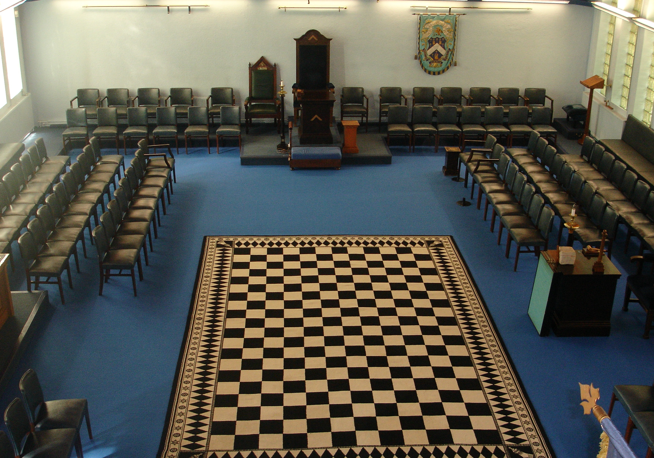 Masonic meeting illustration